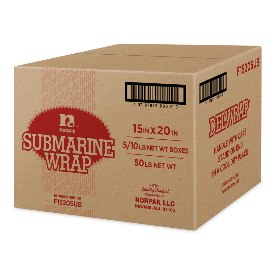 Norpak F1520SUB 15X20 Drywax/Sub Sheets 50LB 35/41# Paper Bulk 1470/Cs