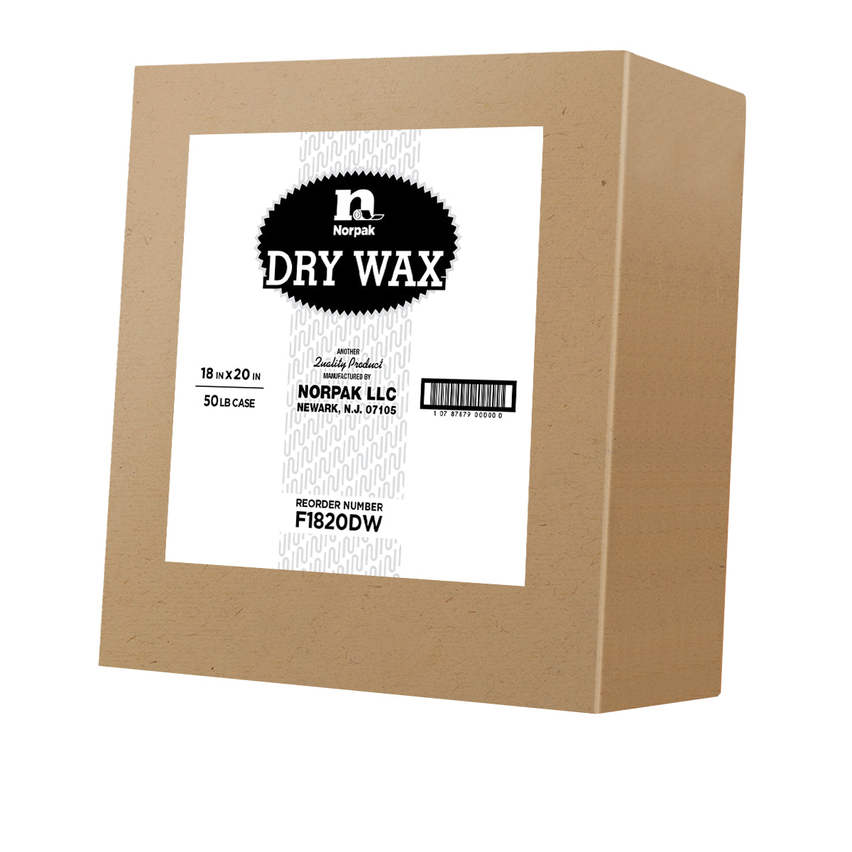Norpak F1820DW 18X20 Dry Wax/Nuparch Sht 50LB 35/41# Paper 50LBS 1750/Cs