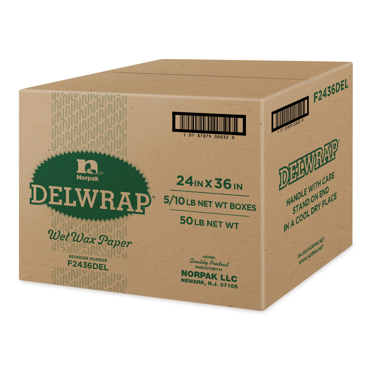 Norpak F2436DEL 24X36 Del Wrap Shts 1 Bundle 50/Cs