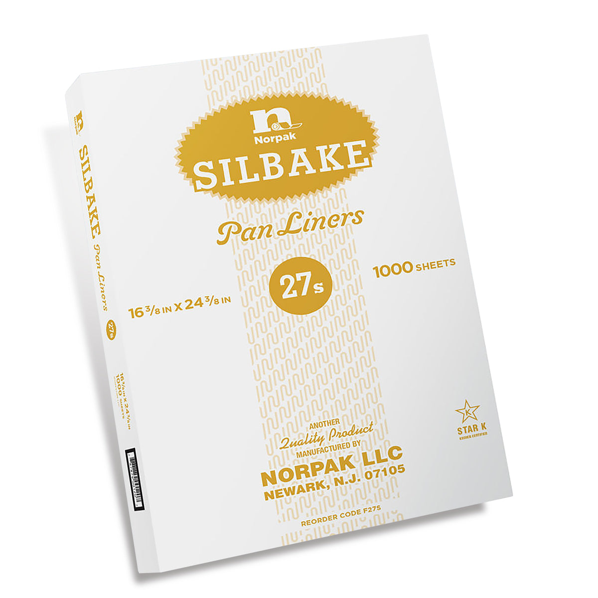 Norpak F27S P27S 27LB Silicone Pn Lnr 1M 16.38" X 24.38" 1000/Cs