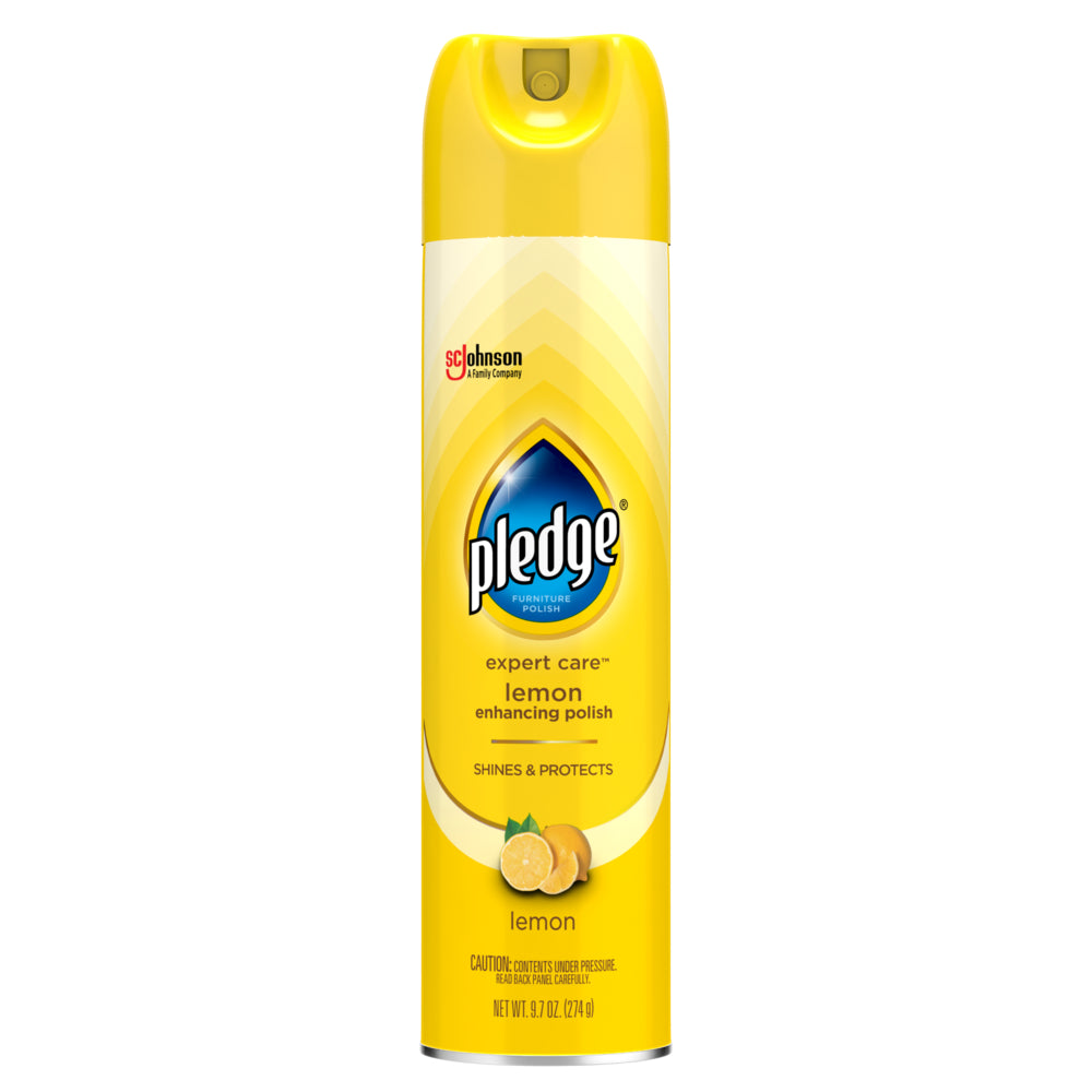SC Johnson 336298 Pledge Beautify Enhancing Polish Lemon Scent, 9.7 oz 6/CS