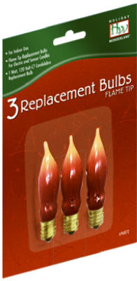 HW3PC C7 Flame Tip Bulb