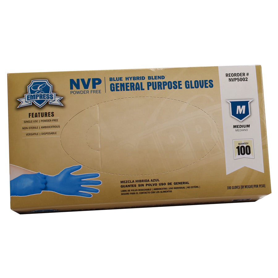 Empress NVP5002 Blue Hybrid Glove Medium 1000/CS