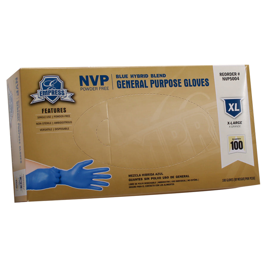 Empress NVP5004 Blue Hybrid Glove Extra Large 1000/CS