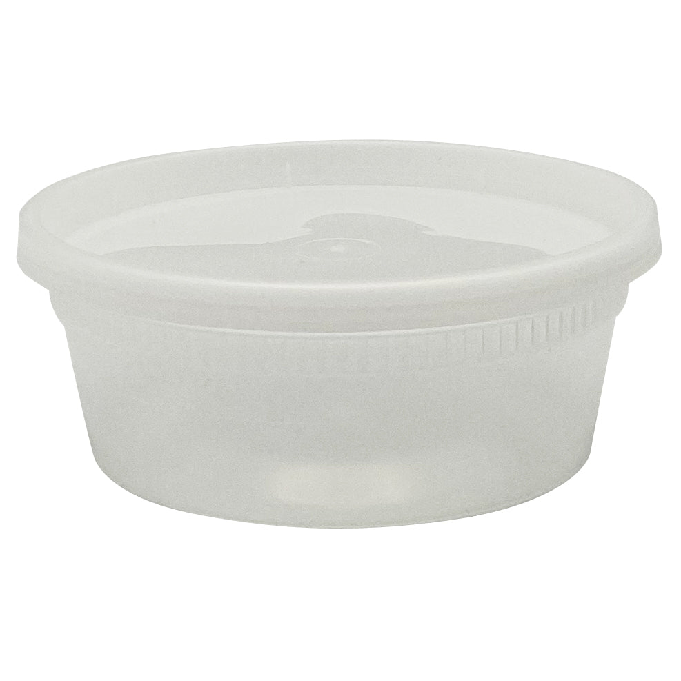 Empress EHDC08C Heavy Duty Deli Containers 8 oz, Clear, Combo Pack 240/CS