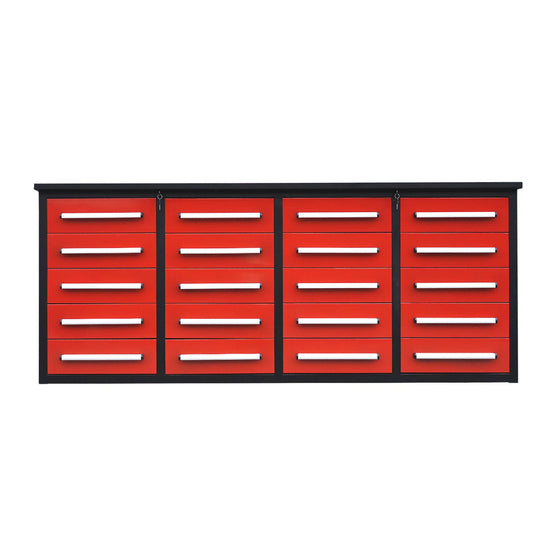 7ft Heavy Duty Garage Workbench Cabinet with 20 Drawers