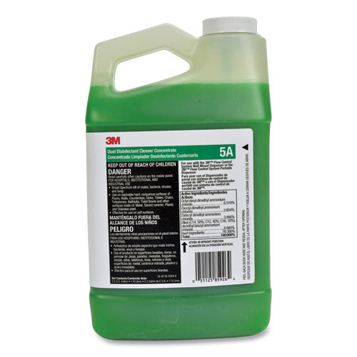 3M 7010386101 Quat Disinfectant Cleaner Concentrate, Pleasant Scent, 0.5 Gal Bottle, 4/carton