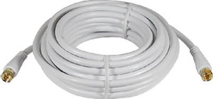 25' WHT RG6 Coax Cable