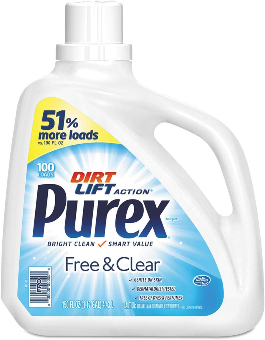 Dial 05020 Purex Liquid Detergent Free & Clear 150 oz 4/CS