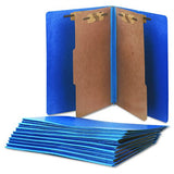 Abilityone 7530015567914 7530015567914 SKILCRAFT Pressboard Top Tab Classification Folder, 2 Dividers, 6 Fasteners, Letter Size, Dark Blue, 10/Box 2