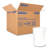 Wypall 53850 Power Clean Wipers for Disinfectants, Sanitizers and Solvents WetTask Customizable Wet Wiping System 250/Roll, 6 Roll/Carton 2
