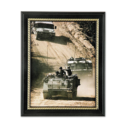 Abilityone 7105014588210 7105014588210 SKILCRAFT Style G Military-Themed Picture Frame, Army, Black, Wood, 8.5 x 11