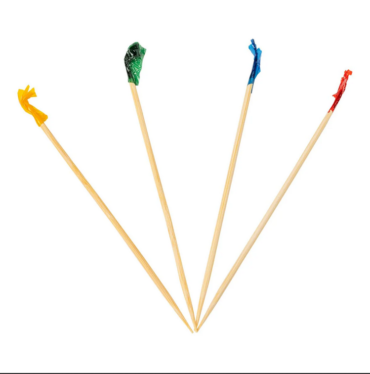 Amercareroyal R812B Club Frill Toothpicks Bamboo 10000/CS