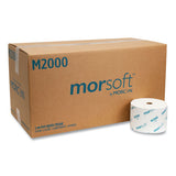 Morcon Tissue M2000 Small Core Bath Tissue, Septic Safe, 1-Ply, White, 2,000 Sheets/Roll, 24 Rolls/Carton 2