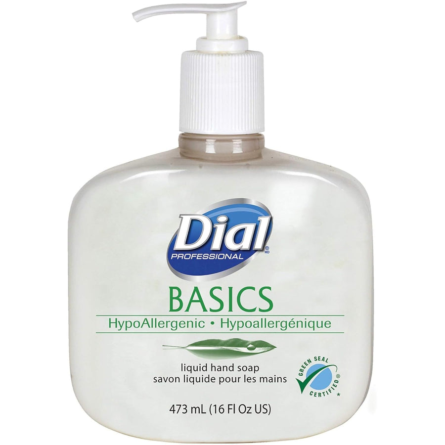 Dial 33815 Basics Liquid Hand Soap 16 oz 12/CS