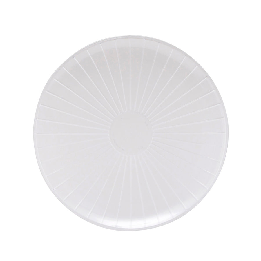 WNA A712PCL25 Caterline Rigid Serving Trays 12" Round Clear 25/CS