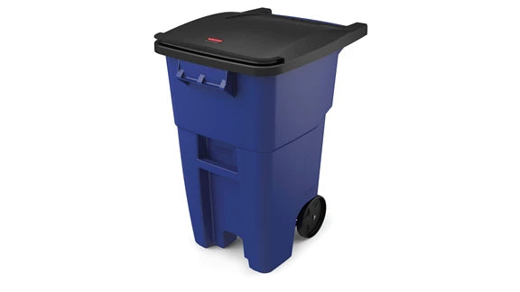 Rubbermaid FG9W2700BLUE-EA Rollout Container 50 Gallon Blue