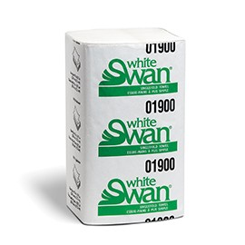 Kruger 01900 White Swan Singlefold Towel 1-Ply White 9" x 10.7" 4000/CS