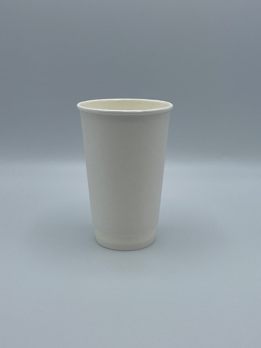 Empress EHCDW16-W Double Wall Paper Hot Cup 16 oz White 500/CS