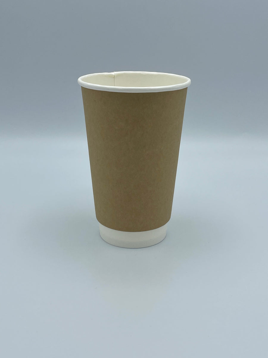 Empress EHCDW16-K Double Wall Paper Hot Cup 16 oz Kraft 500/CS