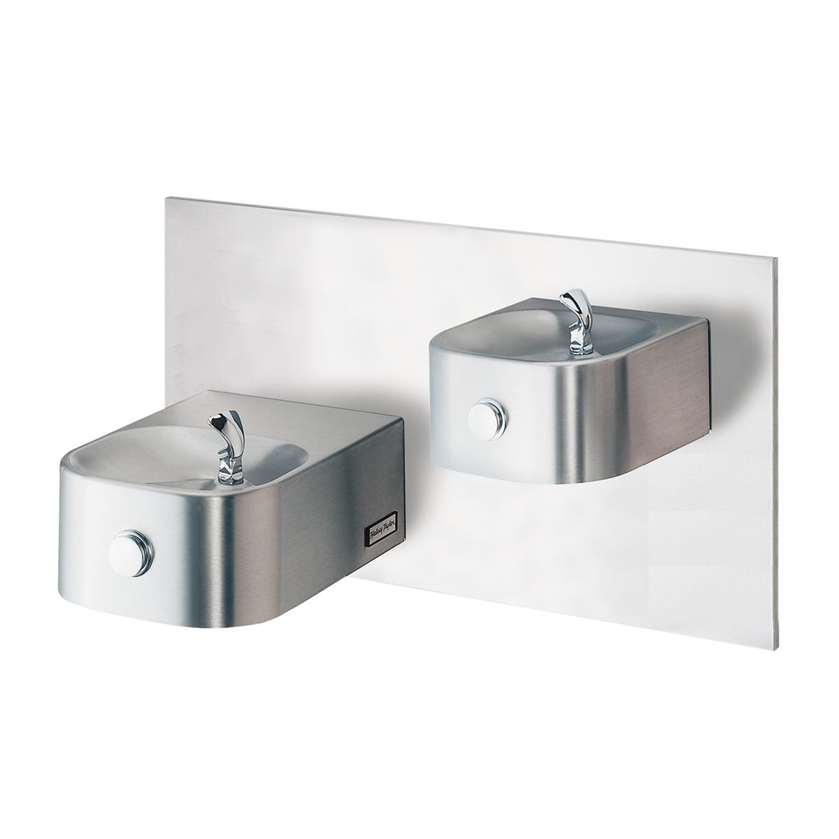 Halsey Taylor 7433004983 Halsey Taylor Contour Bi-Level Fountain - Non-Filtered, Non-Refrigerated Stainless Steel