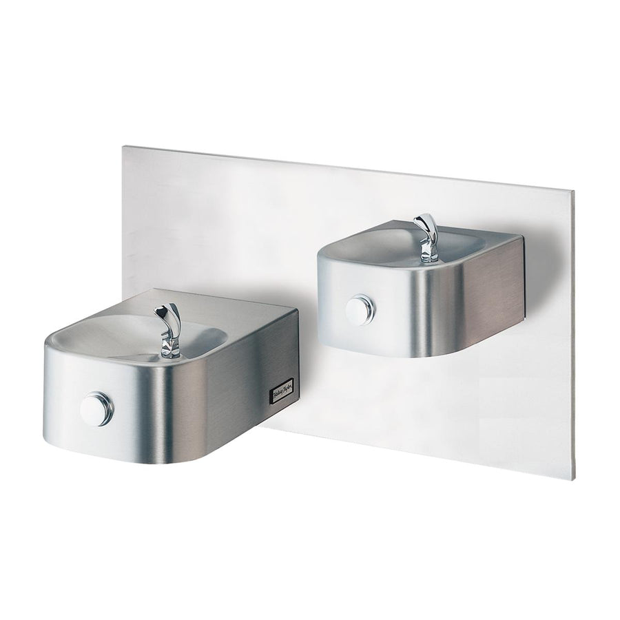 Halsey Taylor 7433004983 Halsey Taylor Contour Bi-Level Fountain - Non-Filtered, Non-Refrigerated Stainless Steel