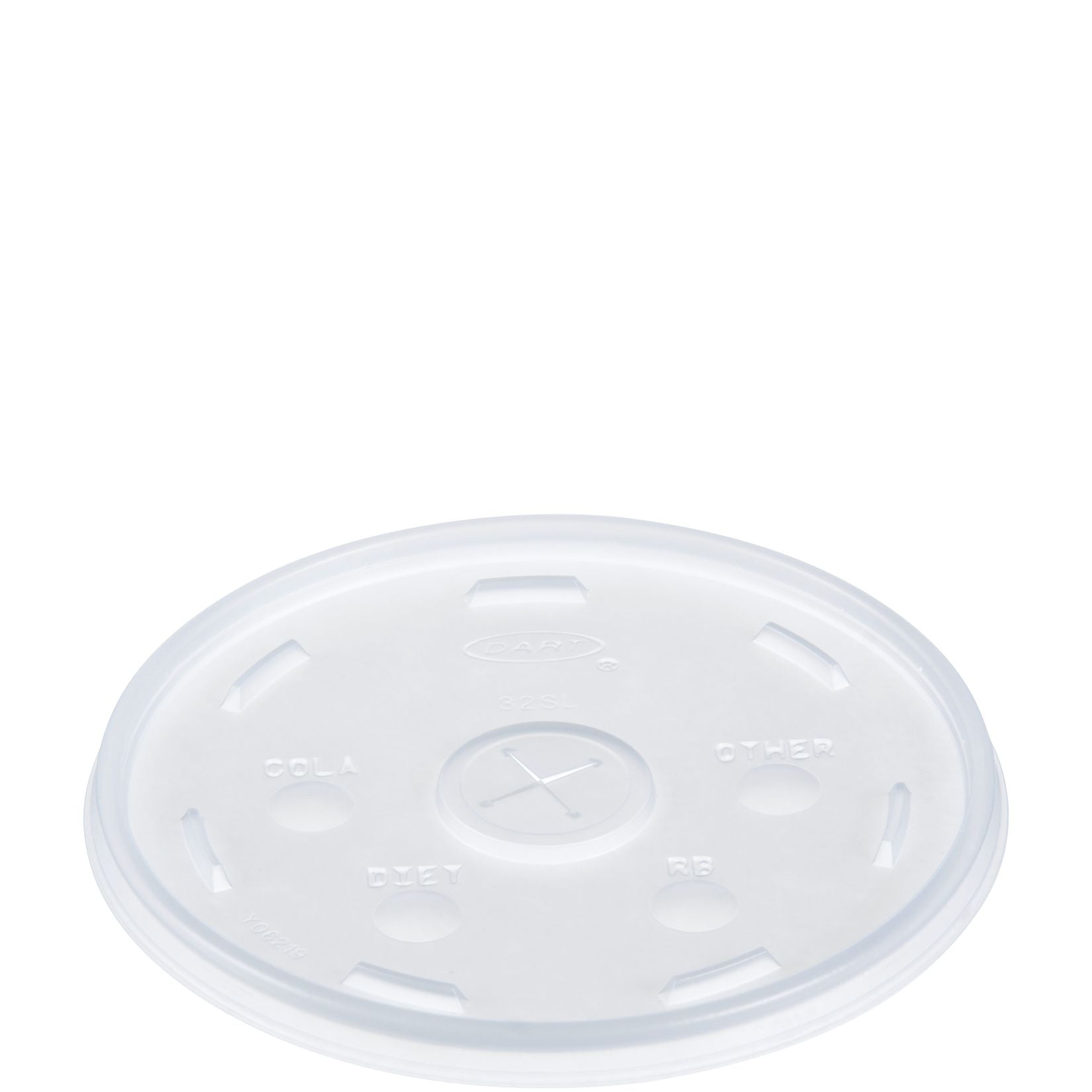 Dart 32SL1 Straw Slot Lid Clear, 32 oz. 1000/CS