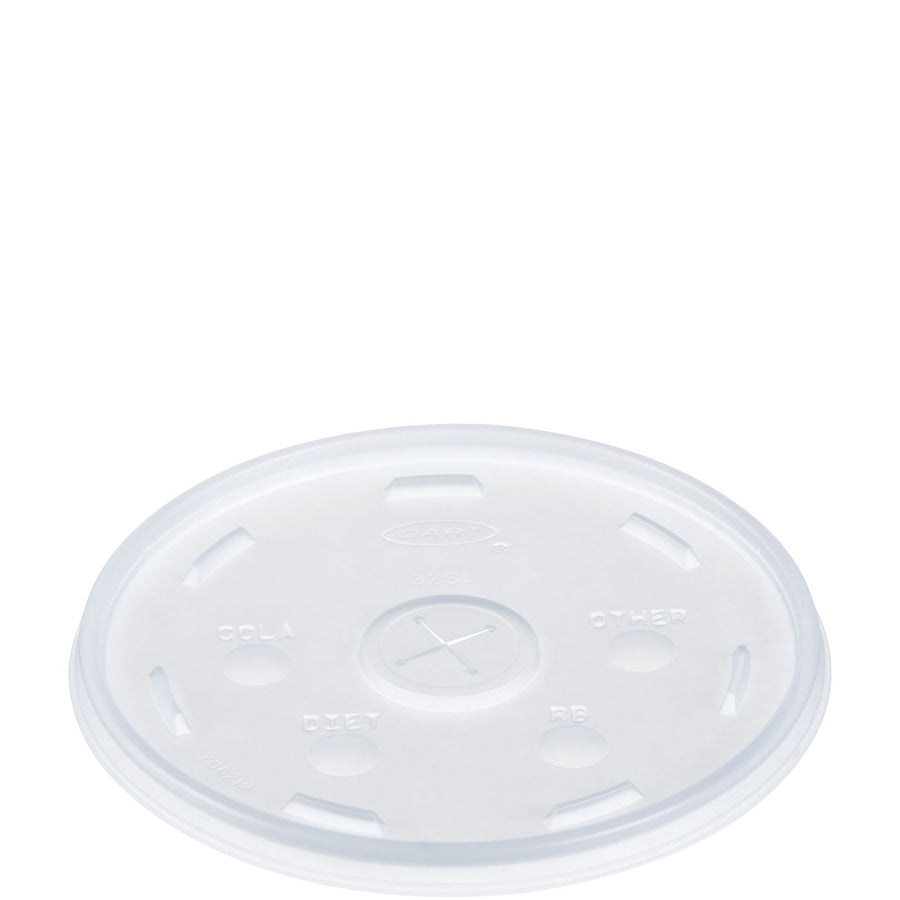Dart 32SL1 Straw Slot Lid Clear, 32 oz. 1000/CS