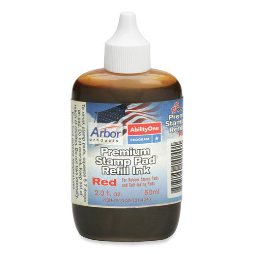 Abilityone 7510001614240 7510001614240 Skilcraft Stamp Pad Ink, 2 Oz Bottle, Red