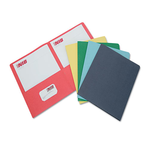 Abilityone 7510013162302 7510013162302 Skilcraft Double Pocket Portfolio, 0.38" Capacity, 11 X 8.5, Assorted, 25/box