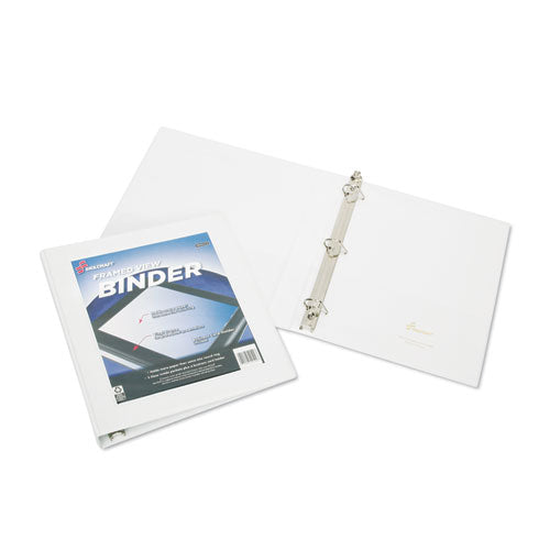 Abilityone 7510014621386 7510014621386 Skilcraft Framed Slant-D Ring View Binder, 3 Rings, 1" Capacity, 11 X 8.5, White