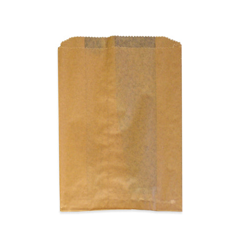 Hospeco HS-6141 Feminine Hygiene Receptacle Liners 9.375" X 10.5" X 3.25" Kraft 250/CS