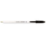 Abilityone 7520-01-058-9978 7520010589978 Skilcraft Ballpoint Pen, Stick, Medium 1 Mm, Black Ink, White Barrel, Dozen