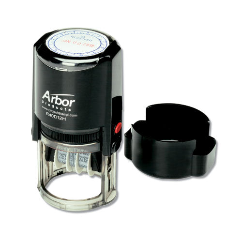 Abilityone 7520012074188 7520012074188 Skilcraft Self Inking Time/date Stamp, Red/blue