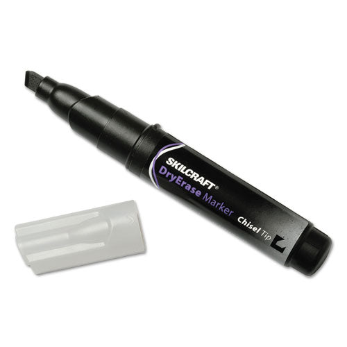 Abilityone 7520012943791 7520012943791 Skilcraft Dry Erase Marker, Broad Chisel Tip, Black, Dozen