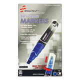 Abilityone 7520015105658 7520015105658 Skilcraft Dry Erase Marker, Broad Chisel Tip, Blue, Dozen