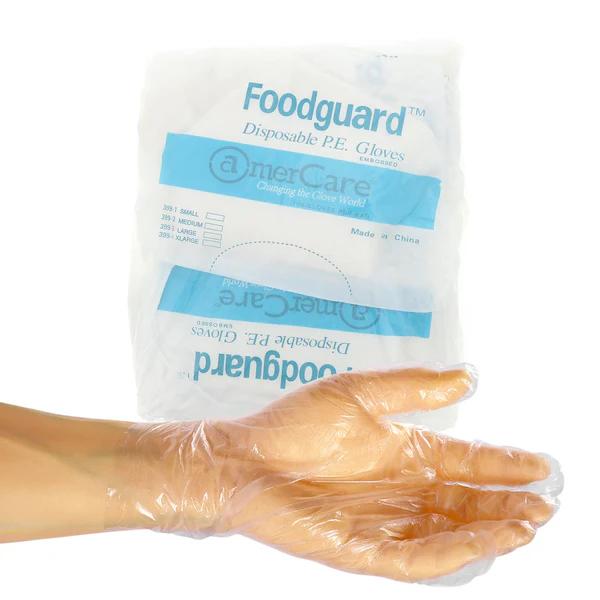 Amercareroyal 3993 Foodguard Embossed Glove HDPE PF Large 10000/CS