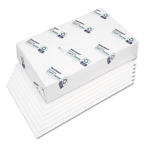 Abilityone 7530010338891 7530010338891 SKILCRAFT Xerographic Paper, 92 Bright, 3-Hole Punch, 20 lb Bond Weight, 8.5 x 11, White, 500/Ream, 10 Reams/CT