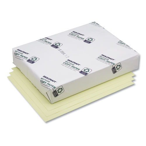 Abilityone 7530010775387 7530010775387 SKILCRAFT Bond Paper, 92 Bright, 20 lb Bond Weight, 8.5 x 11, Yellow, 500 Sheets/Ream, 10 Reams/Carton