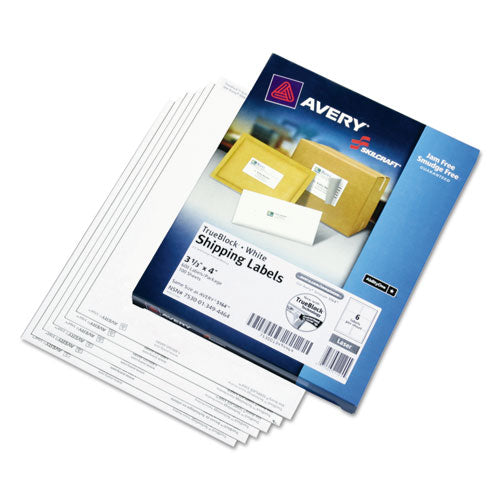 Abilityone 7530013494464 7530013494464 Skilcraft Laser Labels, Label Printers, 3.33 X 4, White, 6/sheet, 100 Sheets/box