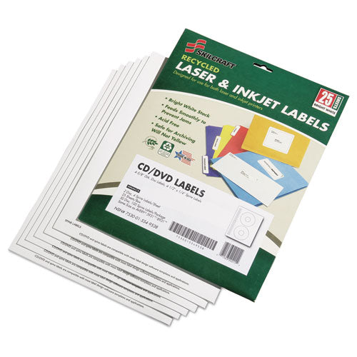 Abilityone 7530015549538 7530015549538, Avery Cd/dvd Label Maker Kit, Refills, 50/pack