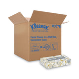 Kleenex 3076 Kleenex White Facial Tissue Convenience Case 8.3" x 7.8" 125 ct - 12 / cs 3