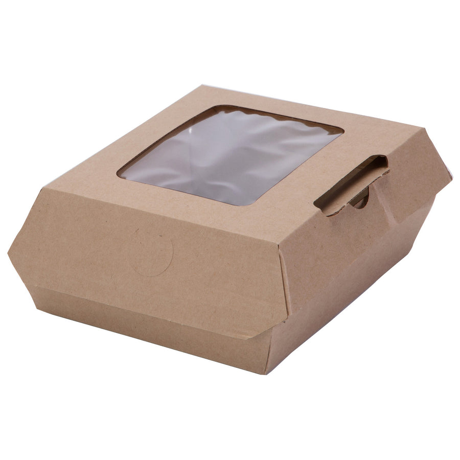 Bagcraft NFN-F542RQVMWF EcoCraft Eco-Flute ToGo! Container Insulated Window 5" X 4" X 2.06" 300/CS