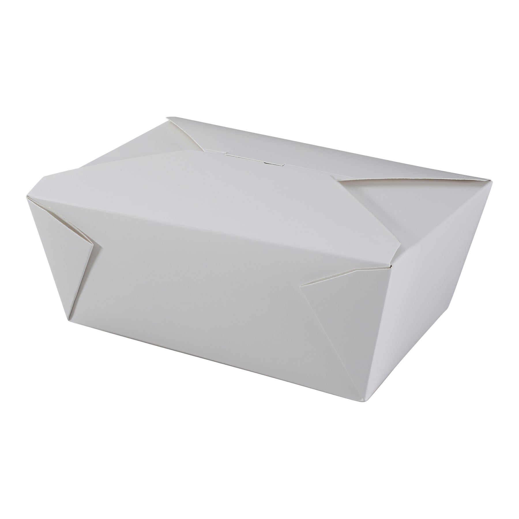 Empress EMPFDBX4-W #4 Folded Takeout Box White 7.75" x 5.5" x 3.5" 160/CS
