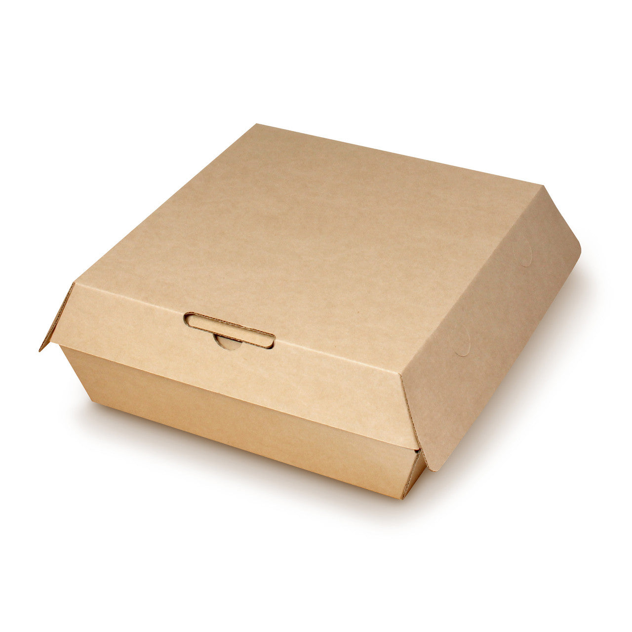 Bagcraft NFN-E883RQVF EcoCraft Eco-Flute ToGo! Container Natural 8" X 8" X 3.1" PFAS Free 110/CS