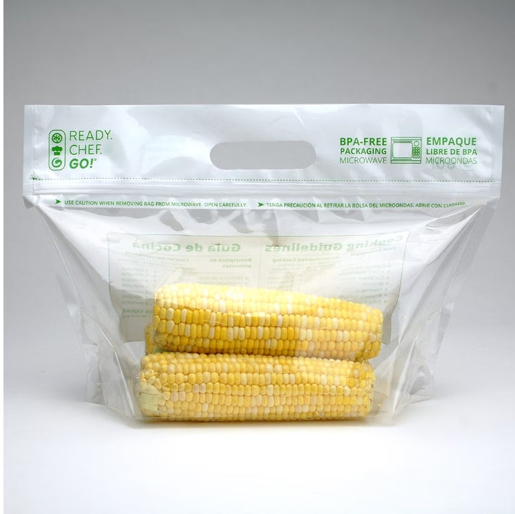 Elkay Plastics OSZ13855BGP Ready Chef Go Produce Pouch 13.25" x 8.9" + 5" BG 2.5 mil 250/CS