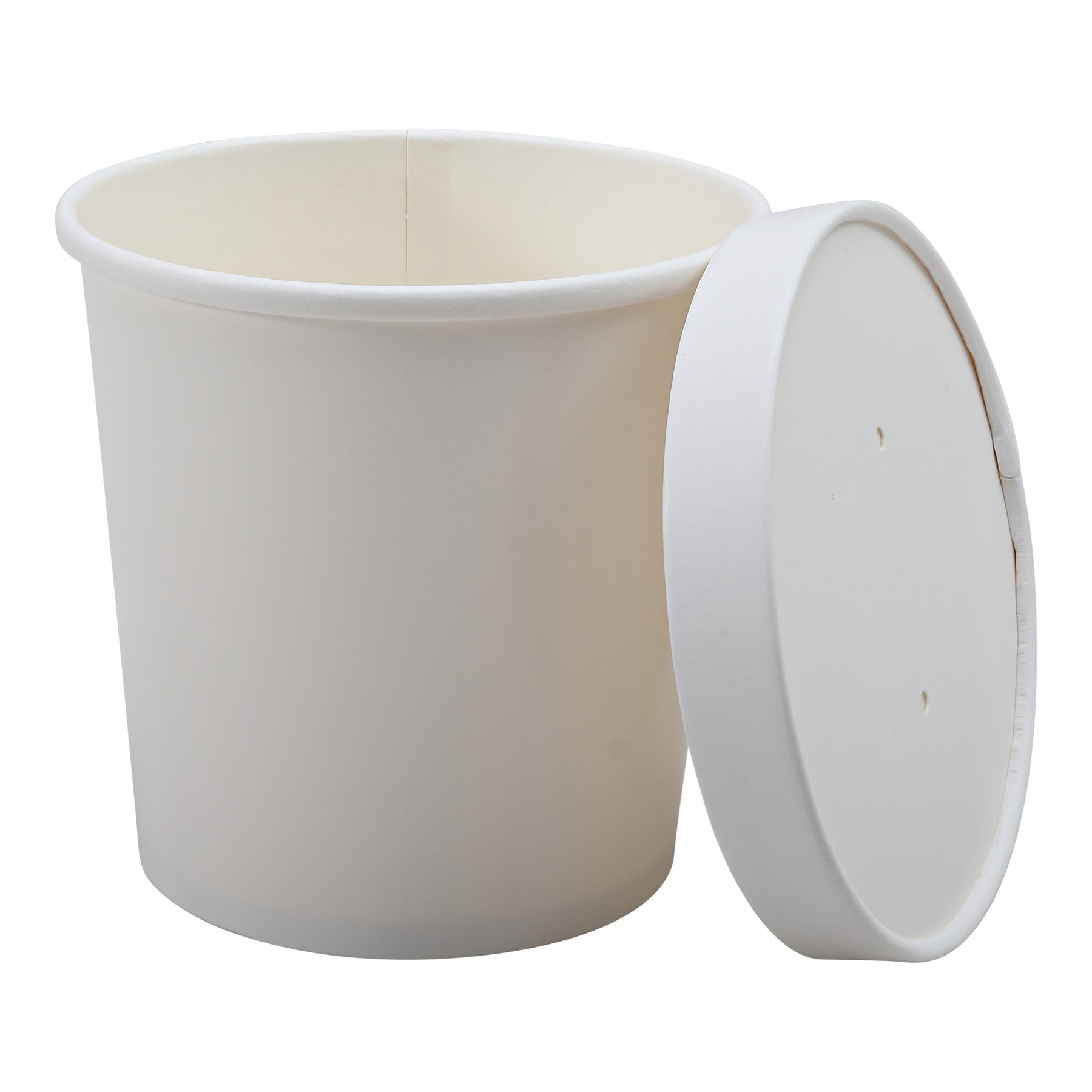 Empress EFC-16-COMBO Paper Food / Soup Container w/ Lid 16 oz White Combo 250/CS