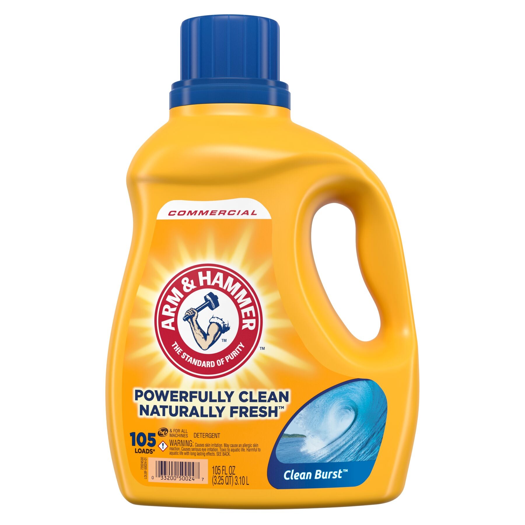 Church & Dwight 33200-50024 Arm & Hammer Liquid Detergent 105 oz Clean Burst Scent Laundry 4/CS