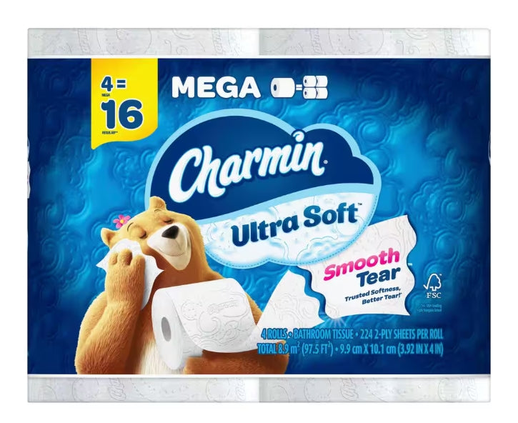 P&g Professional 08806 Charmin Ultra Soft Toilet Paper 224 Sheets / Roll 32/CS