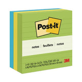 Post-IT Notes 6753AUL Original Pads in Floral Fantasy Collection Colors, Note Ruled, 4" x 4", 200 Sheets/Pad, 3 Pads/Pack 2